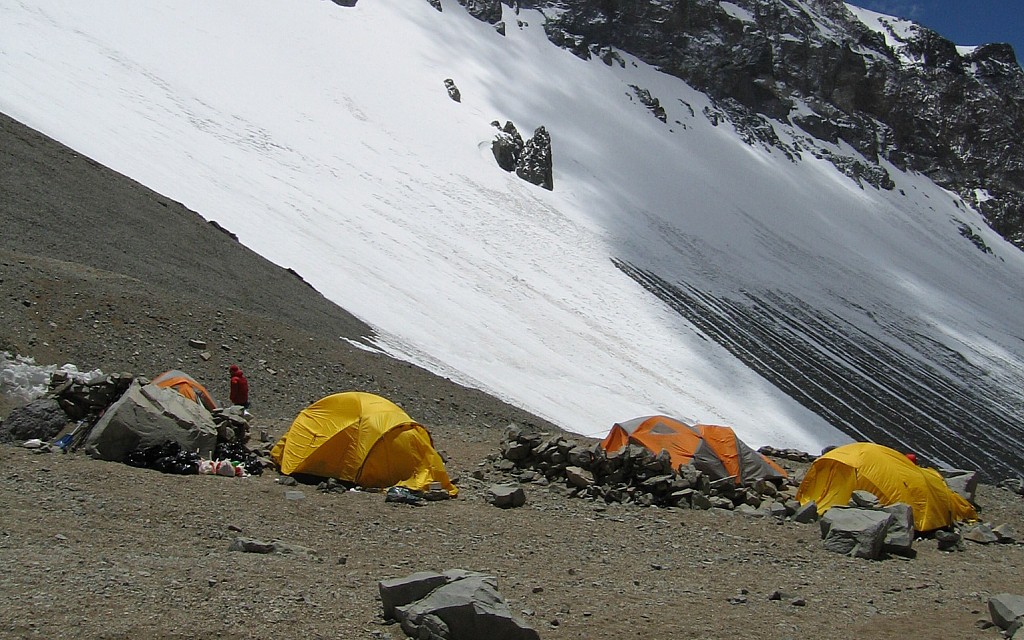 Argentine - Aconcagua - Glacier des Polonais