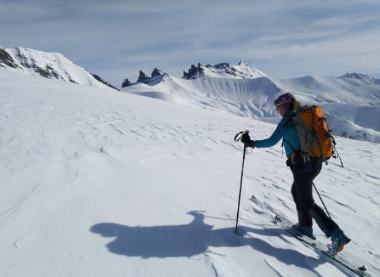France - Initiation au ski de randonnée dans les Alpes, en Belledonne