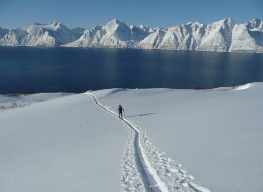 Norvège - Ski de randonnée au départ d'un bateau, dans les Alpes de Lyngen